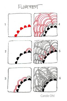 four squares with different shapes and sizes