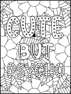 an adult coloring page with the words'do it yourself'in black and white