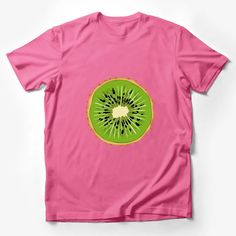 Vibrant Kiwi Fruit Slice Graphic T-Shirt, Fresh Summer Fruit Tee, Colorful Casual Wear, Unisex T-Shirt Design Male T-Shirt Custom graphic T-Shirt.Customize your color Retro Bar Design, Blue Cartoon Character, Math Shirts, Fruit Slice, Kiwi Fruit, Fresh Summer, Retro Logo, Summer Fruit, Male T Shirt