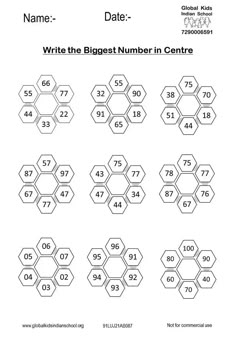 the printable worksheet for numbers to be used on this page is also available in