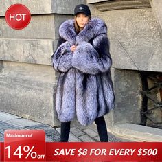 #ad Great shopping ideas for Luxury Real Silver Fox Fur Coats Women Whole Skin Jackets Hooded Thick Overcoats, Fashion Womens Coats Jackets Womens Coats, Coats Women, Fur Coats Women, Fox Fur Coat, Fur Coats, Silver Fox, Shopping Ideas, Fox Fur