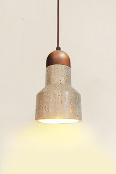 Ora Stone Pendant Lamp - SamuLighting Wood Details, Wood Detail, Stone Pattern, Lamps Ceiling, Wood Metal, Stone Pendant, Glass Lighting, Edison Light Bulbs, Walnut Wood