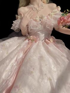 LIZAKOSHT - French Style Ethereal Design Temperament Lolita Dress Sweet Super Slim Pettiskirt Era Victoria, Ethereal Design, 파티 드레스, Royal Dresses, Mia 3