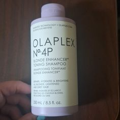 Olaplex No.4p Blonde Enhancer Toning Shampoo 8.5 Oz. Repairs,Hydrates & Brightens All Blonde,Lightened And Grey Hair Brand New Toning Shampoo, Hair Brands, Grey Hair, Color Purple, Blonde, Brand New, Purple, Grey