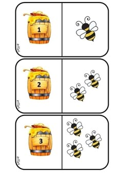 a bee counting game for kids to learn how to count the numbers