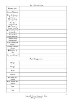 the worksheet for physical activities