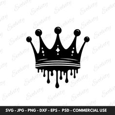 Dripping King Crown SVG for Digital Download - Perfect for Your Creative Projects! Do you like making things? Our dripping king crown SVG can help make your projects look great! The drawing is great for cut files that you can use for all kinds of crafts and artwork. Whether you really love royalty designs or just want to make something fun, this dripping king crown vector is perfect. It's easy to use on your computer or software you use for design projects. Get these dripping crown silhouettes t King Crown Png, Queen Crown Drawing, King Crown Drawing, Crown Silhouette, Cool Clipart, Crown Png, Crown Drawing, Kings Crown, Diy Design