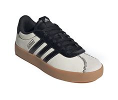 Introducing the Adidas VL Court 3.0 Sneakers – a timeless and versatile choice for any occasions. These sneakers seamlessly blend classic style with contemporary flair, making them an essential addition to your footwear collection. Suede/synthetic upper, Lace-up closure, Padded collar/tongue, OrthoLite sockliner, Rubber cupsole, Iconic Adidas 3 stripe detail, Smooth lining with a padded insole, Vulcanized midsole | Women's Adidas VL Court 3.0 Sneakers in White/Black/Gm DDLM Size 8 Adidas Vl Court, Adidas Sneakers Women, Sneakers Boots, Retro Look, Fashion Sneakers, Soft Suede, Sneakers White, Shoes Online, Adidas Women