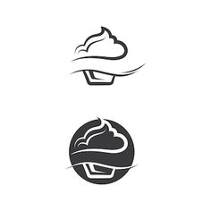 three different logos that are designed to look like they have clouds on top of them