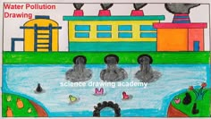 water pollution drawing simple | paper chart | science drawing academy  @howtofunda   @craftpiller ​ Water Pollution Drawing Easy, Water Pollution Drawing, Water Pollution Poster, Indian Western Dress, Science Drawing, Water Pollution, Western Dress