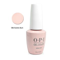 v OPI GelColor Soak-Off Gel Polish 0.5 oz - GCS86 - Bubble Bath - New Bottle Opi Bubble Bath Gel, Gel Opi, Opi Bubble Bath, Nail Polish Gel, Soak Off Gel Nails, Bath Gel, Soak Off Gel, Beauty Nail, Bubble Bath