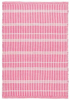 a pink and white checkered rug on a white background