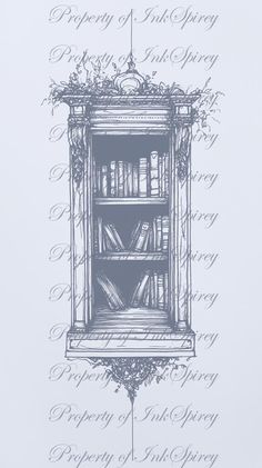 an old book shelf with books on it and the words property of law library written in cursive writing