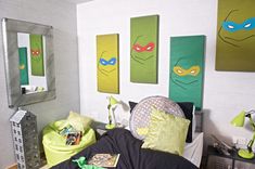 Teenage Mutant Ninja Turtles sewer-effect bedroom unveiled at ... Ninja Turtle Room Ideas Bedrooms, Ninja Turtle Bedroom Ideas, Ninja Turtles Room, Ninja Turtles Bedroom Ideas, Arlo Bed