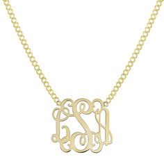 Ladies Shiny Monogram Name Plate Necklace Real 14K Gold - bayamjewelry Luxury Nameplate Jewelry, Necklaces Collection, Name Plate Necklace, Real Gold Jewelry, Nameplate Necklace, Plate Necklace, Staple Pieces, Gold Style, Name Plate