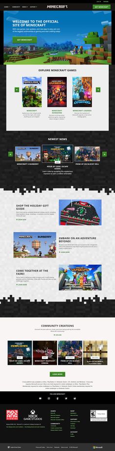 Minecraft website in 2022 Minecraft Website, Minecraft Games, Americas Cup, Web Design Trends, Windows Phone, Strategy Games, Apple Phone, Design Museum, History Design