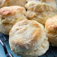 some biscuits are cooling on a wire rack