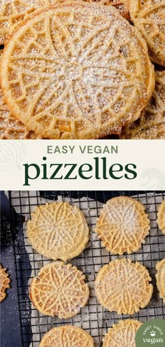 easy vegan pizzas on a cooling rack