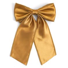 girls holiday golden satin hairbow on clip for Christmas photos Golden Bow, Double Bow, Alligator, Hair Bows, Stockings, Satin, Silver, Gold