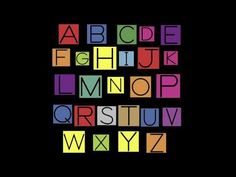 the letters are multicolored and have different font patterns on them, including one for each letter