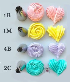 Cake nozzles, Cake Piping Tips Kue Fondant, Cake Nozzles, Deco Cupcake, Baby Cupcakes, Torte Creative, Resepi Biskut, Resipi Kek, Cupcake Decorating Tips, Cake Piping