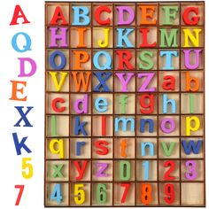 PRICES MAY VARY. Abundant quantity to use and replace: you will receive 104 pieces of capital letter (26 kinds of letters, each has 4 pieces), 104 pieces of lower case letter(26 kinds of letters, each has 4 pieces), and 40 pieces of numbers from 0 to 9 (10 numbers, each has 4 pieces), 248 pieces of in total, which are contained with a storage case, sufficient to meet your different use and replacement needs, and you can also share these wood letters with your friends and family members Proper si Letters For Wall Decor, Wood Alphabet, Wooden Alphabet Letters, Wood 3d, Wooden Numbers, Wooden Alphabet, Rustic Storage, 3d Letters, Storage Tray