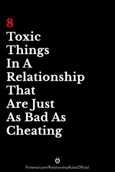 To a lot of people, cheating can be the number one worst thing to happen to you in a relationship. It’s not all that hard to see why. When you get cheated on, it’s just a devastating ordeal to have to go through. When you fall in love with someone,… 👍 8 Toxic Things In A Relationship That Are Just As Bad As Cheating 💯 Gut Feeling Quotes, Feeling Unappreciated Quotes, Unappreciated Quotes, Relationship Problems Quotes, Problems Quotes, Feeling Unappreciated, Feeling Quotes, Romance Tips, Relationship Conflict