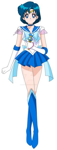 Super Sailor Mercury, Mercury Illustration, Sailor Mercury Cosplay, Sailor Mar, Sailor Moons, Ami Mizuno, Moon Icon