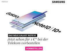 the samsung note 10 plus is shown in this advertisement