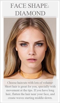 diamond face shape contour - Google Search Short Hair Volume, Oval Face Hairstyles, Diamond Face, Hair Guide