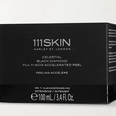 111skin 111 Skin Celestial Black Diamond Multi-Acid Accelerated Peel New With Original Box. Item Never Tested Or Used. Full Size Bottle Of 100ml / 3.4 Fl Oz. This Product Is Infused With Diamond Powder Which Allows Cutting Edge Skincare Components To Absorb Effortlessly Into The Complexion. 111 Skin, Skin Care Women, Facial Masks, Black Diamond, Original Box, Skin, Black, Make Up