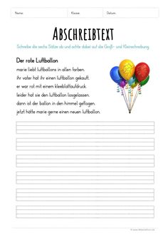 the worksheet for children's writing with balloons