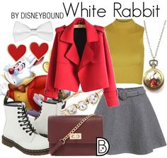 White Rabbit #AliceInWonderland #DisneyboundEaster White Rabbit Costumes, Alice In Wonderland Outfit, Disney Character Outfits, Disneybound Outfits, Cute Disney Outfits, Disney Themed Outfits, Movie Inspired Outfits, Disney Bounds, Disney Inspired Fashion