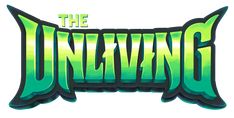 the logo for the upcoming animated movie, the unlivings is shown in green and