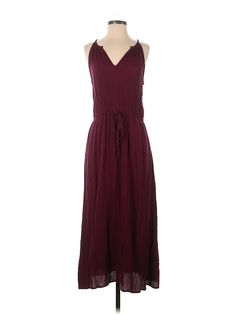 Gap Casual Dress Size: X-Small Burgundy Dresses - used. 100% RAYON, Midi, Halter, Solid, Midi/Calf Length, Sleeveless | Gap Casual Dress: Burgundy Solid Dresses - Size X-Small Chic Sleeveless Maxi Dress By Gap, Chic Sleeveless Gap Maxi Dress, Casual Gap Maxi Dress, Gap Casual Maxi Dress, Gap Sleeveless Summer Maxi Dress, Gap Midi Length Maxi Dress For Spring, Gap Maxi Dresses For Spring, Gap Spring Midi Length Maxi Dress, Gap Maxi Length Spring Dresses