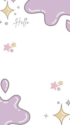 a purple and white background with stars