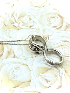 Silverware Ornaments, Silverware Necklace, Sterling Silverware, Fork Ring