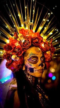 Muertos Makeup, Sugar Skull Costume, Sugar Skull Artwork, Image Halloween, Halloween Makeup Diy