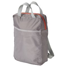 PIVRING Backpack, light gray, 9 ½x3 ¼x13 ½ "/2 gallon. Here you get space for a lunch box, extra clothes and a 14” computer or tablet. Both water bottle and baseball cap fit in the mesh compartment. Ideal for a day at school or as an extra bag. 100% polyester (min. 90% recycled). Functional Gray Backpack For Sports, Functional Gray Sports Backpack, Gray Standard Backpack For Sports, Gray Sports Backpack, Gray Nylon Backpack For Sports, Sporty Gray Standard Backpack, Functional Mesh Backpack For Daily Use, Functional Gray Backpack For Daily Use, Functional Gray Backpack For School