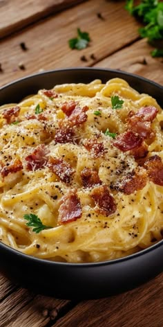 Indulge in this mouthwatering Creamy Italian Pasta Carbonara! 🍝 With perfectly cooked spaghetti enveloped in a rich and creamy sauce, topped with crispy bacon and a sprinkle of Parmesan, this dish is a winner for any occasion. Join me as I guide you through this delightful recipe that brings a taste of Italy straight to your kitchen! #Pasta #Carbonara #ItalianRecipes Bacon Spaghetti Carbonara, Ham Carbonara Pasta, Baked Carbonara Pasta, Prosciutto Carbonara Pasta, Pancetta Carbonara Pasta, Fettucini Carbonara Recipe, Homemade Carbonara Pasta, Capellini Pasta Recipes, Pasta Carbonara Recipe Authentic