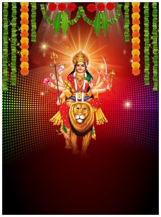 Bhakti Background, Navratri Poster, Beautiful Morning Images, Lakshmi Mata, Dussehra Greetings, Mata Ji, Banner Clip Art, Durga Picture, Profile Picture Images