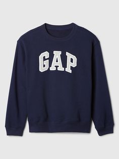 Gap Logo Sweatshirt Gap Crewneck, Cute Crewneck Sweatshirt, Athletic Logo, Gap Outfits, Bday List, Cute Crewneck, Gap Sweatshirt, Thrift Inspo, Cozy Outfits