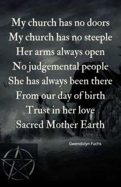 a black and white photo with the words, my church has no doors my church has no steeple her arms always open no judgement people she has always been there from our day