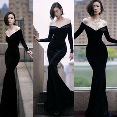 Black Dress For Red Carpet, Morticia Addams Prom Dress, Gown Aesthetic, Wedding Dresses Ideas, Dress With Gloves, Dark Dress, Gowns Dresses Elegant, Red Carpet Outfits