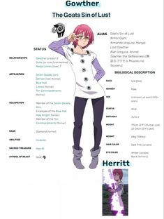 an anime character with pink hair, glasses and purple pants is standing in front of a white