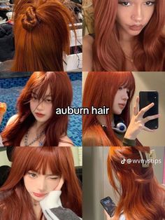 Hair Inspiration Long, Hair Tint, Ginger Hair Color, Dye Ideas, Pretty Hair Color, Auburn Hair