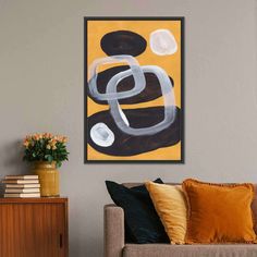 Mustard Mid Century Pebbles Wall Art is a beautiful addition to any decor style. Bring this stunning canvas print into your home to easily refresh your walls and elevate your decor. Pebble Painting, Artwork Painting, Off Sale, Decor Styles, Mustard, Canvas Print, Elephant, Mid Century, Canvas Prints