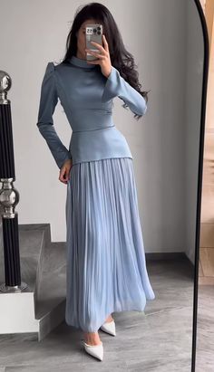 High Neck Long Sleeve Prom Dress, Couture Dresses Short, Modest Girly Outfits, High Neck Prom Dress, Soiree Dress, Short Prom Dresses, Stylish Short Dresses, Fashion Top Outfits, Modest Dresses Casual