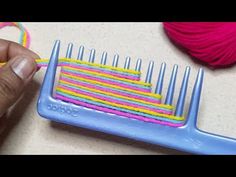 Amazing 4 Beautiful Woolen Yarn Flower making ideas with Hair Comb | Easy Sewing Hack - YouTube