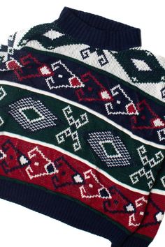 Brand: Clifton Place Size: X-Large Made In: USA Color: Black Chest Width: 23" Length: 22" Vintage Condition Notes: - Item is generally in good condition. Like all vintage clothing, it shows some signs of wear, but there are no outstanding flaws. Patterned Sweater, Pattern Sweater, Vintage Sweaters, Minneapolis, Vintage Clothing, Clothing Items, Vintage Outfits, Art Collection, Bathing Beauties